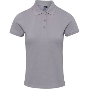 Premier Dames Coolchecker Plus Poloshirt - Zilver - Grote Maat Premier Dames Coolchecker Plus Poloshirt - Zilver - Grote Maat