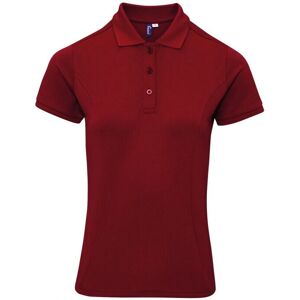 Premier Womens Coolchecker Plus Polo Shirt - Burgundy - Size Medium - Polo Shirt Premier Womens Coolchecker Plus Polo Shirt - Burgundy - Size Medium - Polo Shirt