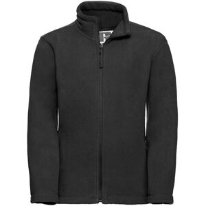 Russell Athletic Kinder Fleece Jas - Zwart 5-6Y - Fleece Jas Russell Athletic Kinder Fleece Jas - Zwart 5-6Y - Fleece Jas