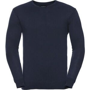 Russell Athletic Men's Knitted V-Neck Sweatshirt - French Navy - XXL Russell Athletic Men's Knitted V-Neck Sweatshirt - French Navy - XXL