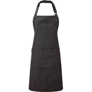 Premier Unisex Adult Annex Oxford Faux Leather Bibbed Full Apron - Apron Premier Unisex Adult Annex Oxford Faux Leather Bibbed Full Apron - Apron