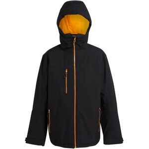 Regatta Navigate Insulated Waterproof Jacket - Black/Orange Pop Regatta Navigate Insulated Waterproof Jacket - Black/Orange Pop