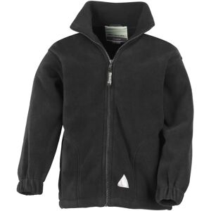 Result Childrens Polartherm Fleece Jacket - Kids Black 12-14 Years Result Childrens Polartherm Fleece Jacket - Kids Black 12-14 Years