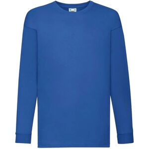 Fruit of the Loom Royal Blue Long-Sleeved T-Shirt - T-Shirt Fruit of the Loom Royal Blue Long-Sleeved T-Shirt - T-Shirt