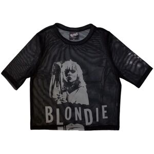 Blondie Women's Mesh Short-Sleeved Crop Top - Black - Size: S - Crop Top Blondie Women's Mesh Short-Sleeved Crop Top - Black - Size: S - Crop Top