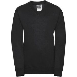 Russell Athletic Kinders Unisex V-hals Sweatshirt - Zwart - Sweatshirt Russell Athletic Kinders Unisex V-hals Sweatshirt - Zwart - Sweatshirt
