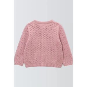 John Lewis Pink Baby Pointelle Cardigan - Baby Clothing John Lewis Pink Baby Pointelle Cardigan - Baby Clothing