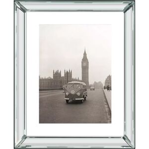 Brookpace Lascelles VW Campervan, Big Ben, London - Black/White - 60 x 50cm - Matt-black frame - Framed Print Brookpace Lascelles VW Campervan, Big Ben, London - Black/White - 60 x 50cm - Matt-black frame - Framed Print