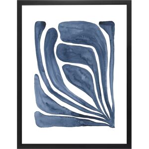 Brookpace Lascelles - Blue Leaf I - 66x55cm - Framed Print Brookpace Lascelles - Blue Leaf I - 66x55cm - Framed Print