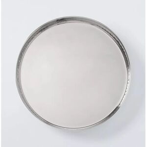 John Lewis Hammered Stainless Steel Round 32cm Silver Tray John Lewis Hammered Stainless Steel Round 32cm Silver Tray