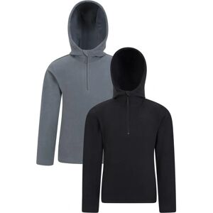 Sweat à capuche enfant Mountain Warehouse Camber - Pack de 2 - Noir - Taille 5-6 ans Sweat à capuche enfant Mountain Warehouse Camber - Pack de 2 - Noir - Taille 5-6 ans