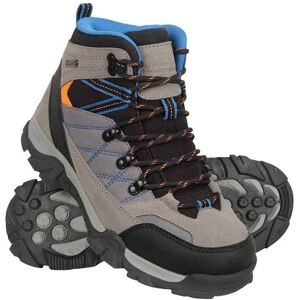 Mountain Warehouse Kinders Trail Suede Wandelschoenen - Unisex, Grijs - Maat 2 UK Mountain Warehouse Kinders Trail Suede Wandelschoenen - Unisex, Grijs - Maat 2 UK
