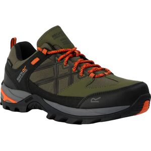 Regatta Mens Samaris III Low Walking Shoes - Cypress Green/Blaze Orange - Waterproof Regatta Mens Samaris III Low Walking Shoes - Cypress Green/Blaze Orange - Waterproof