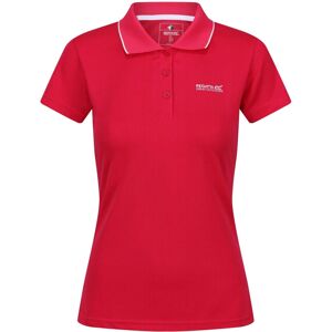 Regatta Womens Maverick V Polo Shirt - Pink - Short Sleeve - Cotton Regatta Womens Maverick V Polo Shirt - Pink - Short Sleeve - Cotton