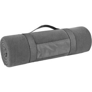 Sols Charcoal Plaid Fleece Blanket - Pill Resistant, 150x120cm Sols Charcoal Plaid Fleece Blanket - Pill Resistant, 150x120cm