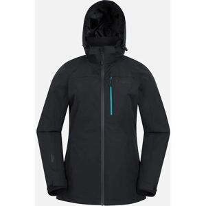 Mountain Warehouse Dames Rainforest II Waterdichte Jas - Zwart - Maat 22 Mountain Warehouse Dames Rainforest II Waterdichte Jas - Zwart - Maat 22