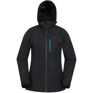 Mountain Warehouse Dames Rainforest II Waterdichte Jas - Zwart - Maat 8 Mountain Warehouse Dames Rainforest II Waterdichte Jas - Zwart - Maat 8