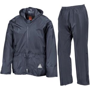 Result Navy Waterproof Jacket Set - Adult Unisex Rainwear Result Navy Waterproof Jacket Set - Adult Unisex Rainwear