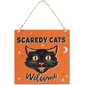 Something Different - Plaque Accrocheuse de Bienvenue aux Chats - Orange/Noir Something Different - Plaque Accrocheuse de Bienvenue aux Chats - Orange/Noir
