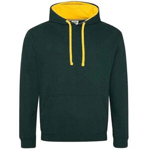 Awdis Damen/Dames Varsity Hoodie Forest Green/Gold XXL - Sweat à Capuche Awdis Damen/Dames Varsity Hoodie Forest Green/Gold XXL - Sweat à Capuche