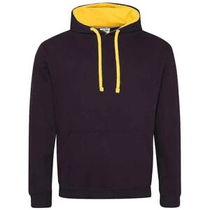 Sweat à Capuche Varsity Femme Awdis Jet Black/Gold - Sweatshirt Sweat à Capuche Varsity Femme Awdis Jet Black/Gold - Sweatshirt