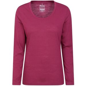 Mountain Warehouse Agra Slub Lange Mouw Top - Paars - Toppen Mountain Warehouse Agra Slub Lange Mouw Top - Paars - Toppen