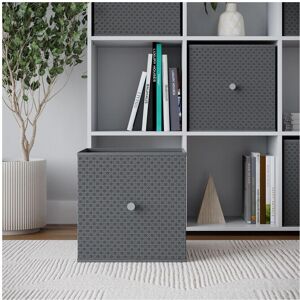 URBN Living - Foldable Storage Cube - Light Grey - Fabric - Cube URBN Living - Foldable Storage Cube - Light Grey - Fabric - Cube