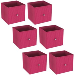 URBN Living - Foldable Woven Fabric Storage Cube - Fuchsia - 6 - Woven Fabric - Storage Cube URBN Living - Foldable Woven Fabric Storage Cube - Fuchsia - 6 - Woven Fabric - Storage Cube