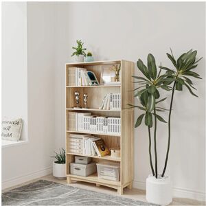 URBN Living - 5-tier Wide Oak - Bookcase URBN Living - 5-tier Wide Oak - Bookcase