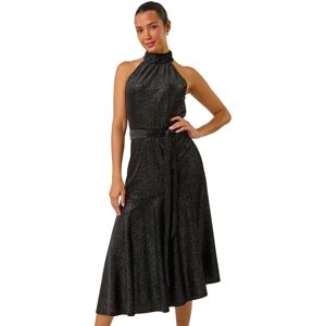Roman Originals UK Samt Rüschensaum Midikleid - Kleid Roman Originals UK Samt Rüschensaum Midikleid - Kleid