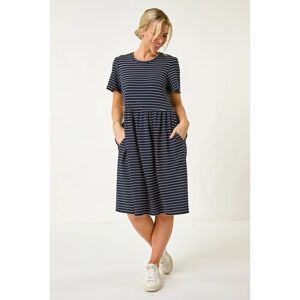 Petite Originals Petite Stripe Stretch Pocket Dress - Navy - Size 18 - Dress Petite Originals Petite Stripe Stretch Pocket Dress - Navy - Size 18 - Dress