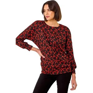 Roman Originals UK Orange Abstract Print Stretch Tunic Top - Women’s Size 18 Roman Originals UK Orange Abstract Print Stretch Tunic Top - Women’s Size 18