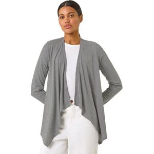 Roman Originals UK Black Waterfall Jersey Cardigan - Womens, Size 20 Roman Originals UK Black Waterfall Jersey Cardigan - Womens, Size 20