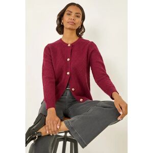 Roman Women's Cable Knit Buttoned Cardigan - Size 12 Roman Women's Cable Knit Buttoned Cardigan - Size 12