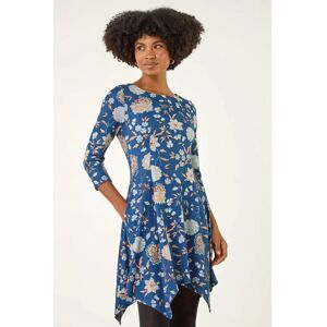 Roman Women's Floral Print Hanky Hem Dress - Dress Roman Women's Floral Print Hanky Hem Dress - Dress