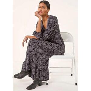 Roman Grey Model 20 Animal Print Dress - dress Roman Grey Model 20 Animal Print Dress - dress