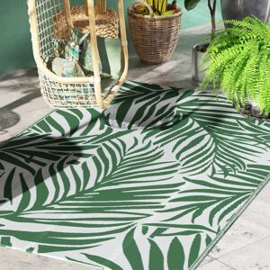 Outsunny - 1.5x2.4m - Green and White - Outdoor Rug Outsunny - 1.5x2.4m - Green and White - Outdoor Rug