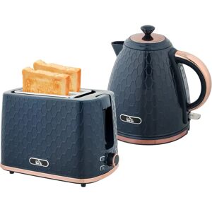 Homcom Blue 1.7L Fast Boil Kettle & Toaster Set - Kitchen Appliance Homcom Blue 1.7L Fast Boil Kettle & Toaster Set - Kitchen Appliance