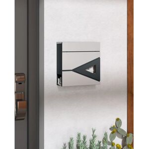 HOMCOM Wall Mounted Post Box - Weatherproof Lock HOMCOM Wall Mounted Post Box - Weatherproof Lock