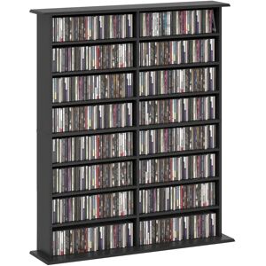 Homcom Black CD/DVD/Blu-ray Storage Shelf - CD/DVD Storage Tower Homcom Black CD/DVD/Blu-ray Storage Shelf - CD/DVD Storage Tower