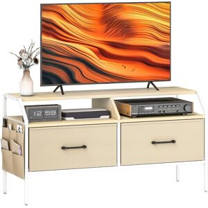Homcom TV Stand - Natural Wood - 55" Media Storage Homcom TV Stand - Natural Wood - 55" Media Storage