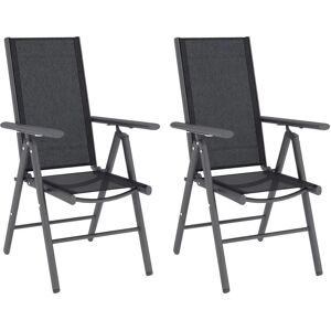 Outsunny 2PCS Folding Chair with Breathable Mesh Back and Seat - Folding Chairs Outsunny 2PCS Folding Chair with Breathable Mesh Back and Seat - Folding Chairs