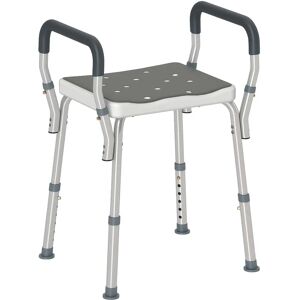 HOMCOM - Rust-Free Aluminium Bath Chair - Grey - Bath Chair HOMCOM - Rust-Free Aluminium Bath Chair - Grey - Bath Chair
