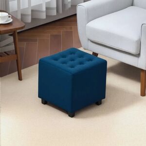 Petite ottomane carrée HOMCOM avec pieds en bois - Pouf - Publicité Petite ottomane carrée HOMCOM avec pieds en bois - Pouf - Publicité