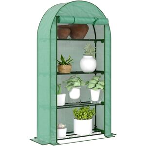 Outsunny - 4 Tier Mini - Reinforced PE Cover - Greenhouse Outsunny - 4 Tier Mini - Reinforced PE Cover - Greenhouse