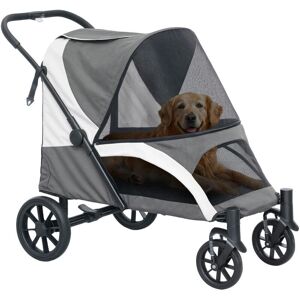 PawHut - Easy Folding - Dark Grey - Large - Pet Stroller PawHut - Easy Folding - Dark Grey - Large - Pet Stroller