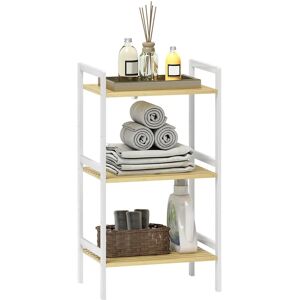 HOMCOM Bamboo 3-Tier Bathroom Shelf - Adjustable Storage HOMCOM Bamboo 3-Tier Bathroom Shelf - Adjustable Storage
