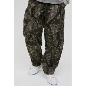 Boohooman Model 30R Khaki Cargo Trousers - Trousers Boohooman Model 30R Khaki Cargo Trousers - Trousers