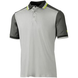 Island Green Heren Golf Poloshirt Zilver/Charcoal - Golf Poloshirt Island Green Heren Golf Poloshirt Zilver/Charcoal - Golf Poloshirt