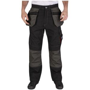 Lee Cooper - Mens Reflective Trim Cargo Trousers - Black Lee Cooper - Mens Reflective Trim Cargo Trousers - Black